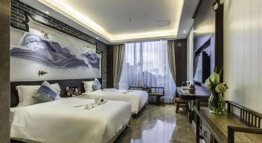 Bed in Huangma Holiday Nanhai Museum Hotel