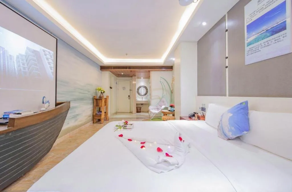 Bed in Huangma Holiday Nanhai Museum Hotel
