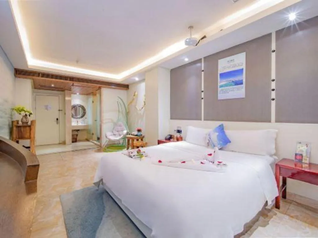 Bed in Huangma Holiday Nanhai Museum Hotel