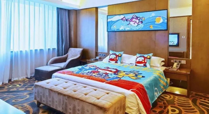 Bed in Wuhan Gleetour Hotel