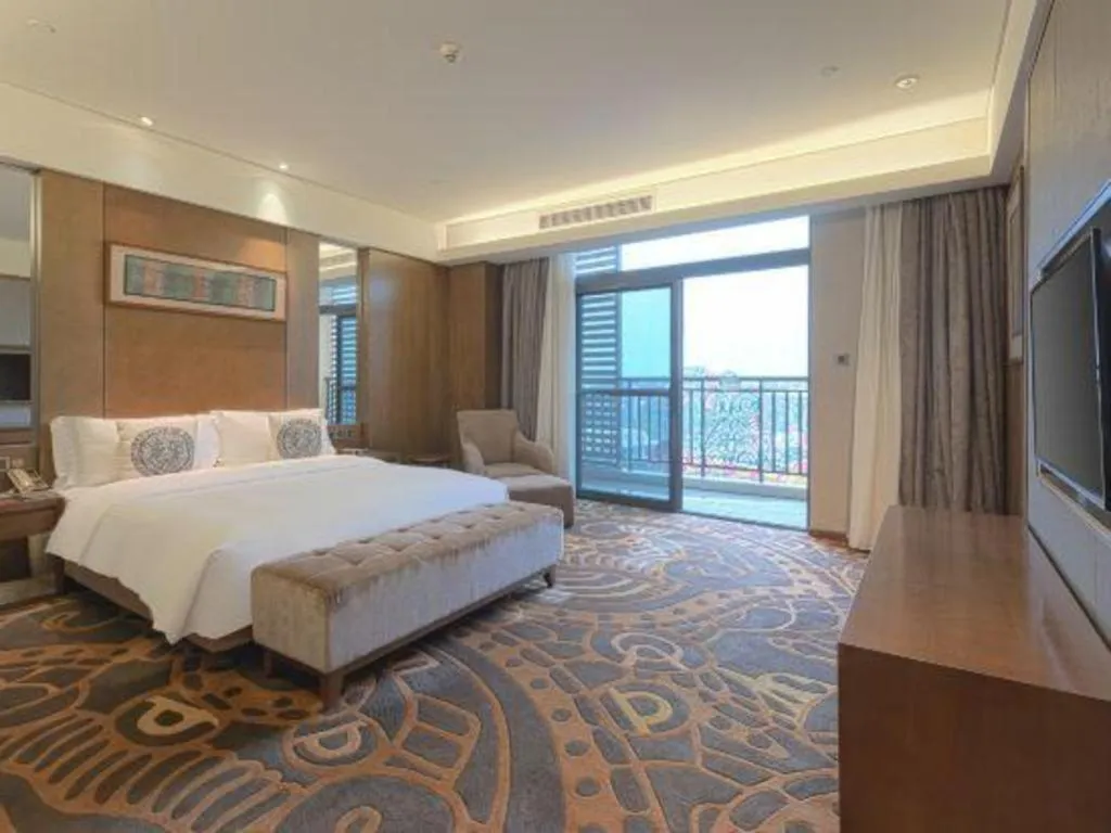 Bed in Wuhan Gleetour Hotel