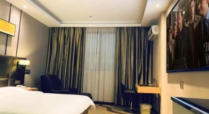 Bed in GreenTree Inn Guangzhou Panyu Bus Station Business Hotel