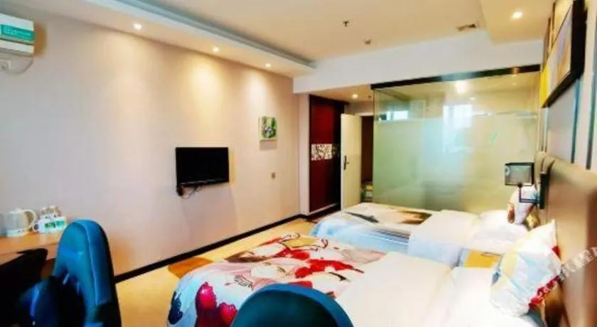 Bed in GreenTree Inn Guangzhou Panyu Bus Station Business Hotel