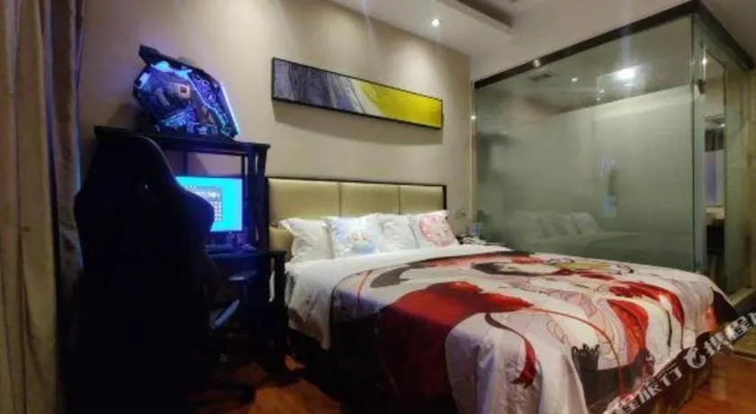 Bed in GreenTree Inn Guangzhou Panyu Bus Station Business Hotel