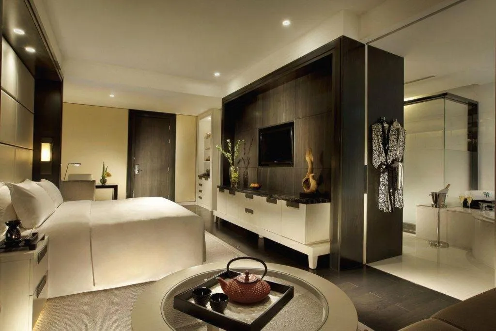 Bed in Banyan Tree Tianjin Riverside