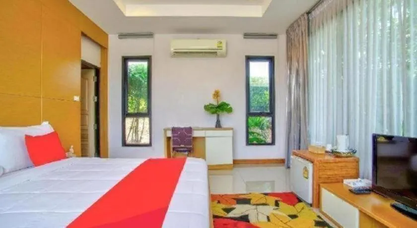 Bed in Thaiasia Goldensea Resort