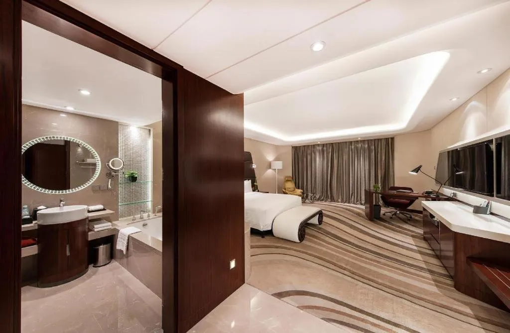 Bed in Hotel Maxmelim Beijing