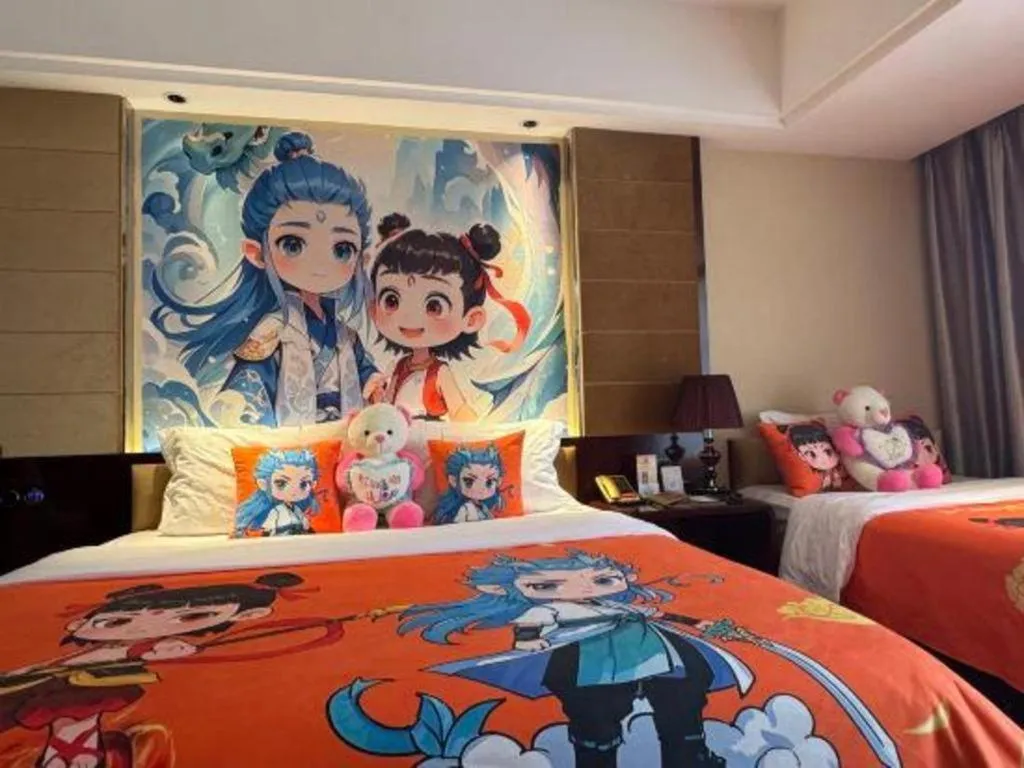 Bed in Xin Sheng Da Hong Sheng International Hotel