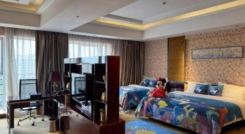 Bed in Xin Sheng Da Hong Sheng International Hotel
