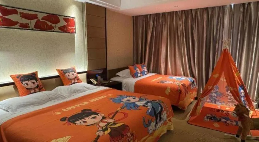 Bed in Xin Sheng Da Hong Sheng International Hotel