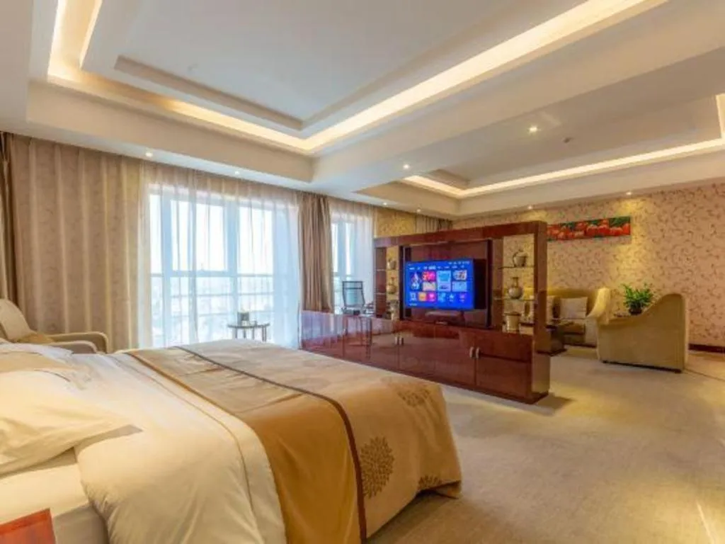 Bed in Xin Sheng Da Hong Sheng International Hotel
