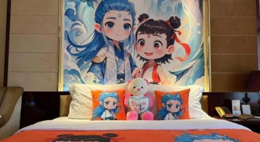 Bed in Xin Sheng Da Hong Sheng International Hotel