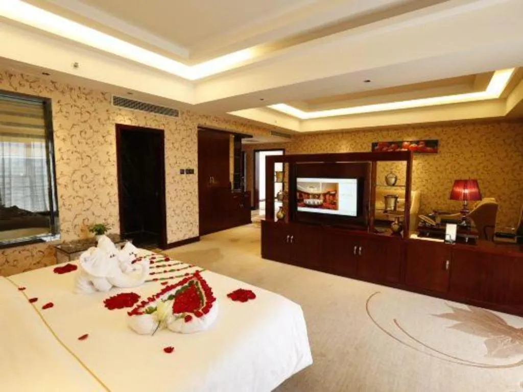 Bed in Xin Sheng Da Hong Sheng International Hotel