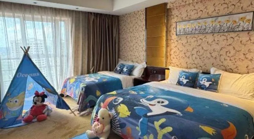 Bed in Xin Sheng Da Hong Sheng International Hotel