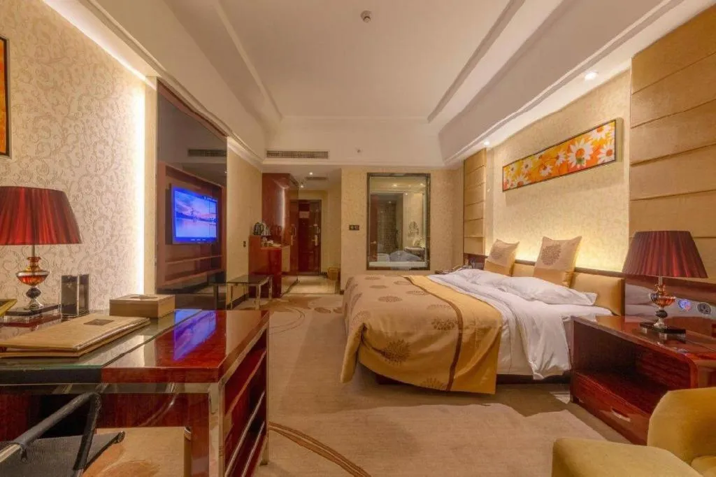 Bed in Xin Sheng Da Hong Sheng International Hotel