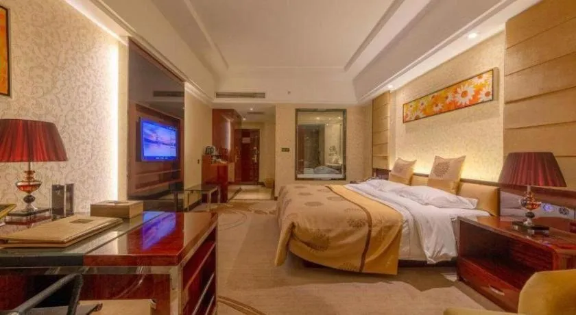 Bed in Xin Sheng Da Hong Sheng International Hotel