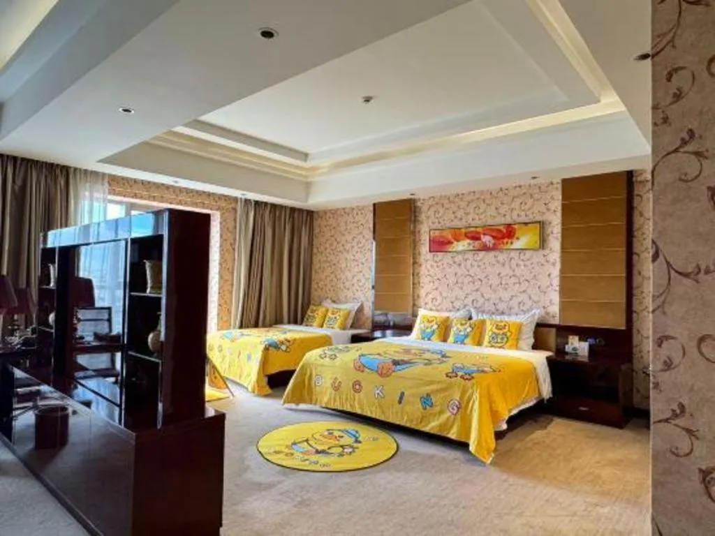 Bed in Xin Sheng Da Hong Sheng International Hotel