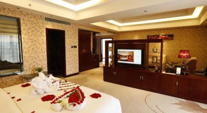 Bed in Xin Sheng Da Hong Sheng International Hotel