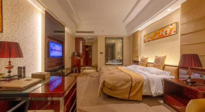 Bed in Xin Sheng Da Hong Sheng International Hotel
