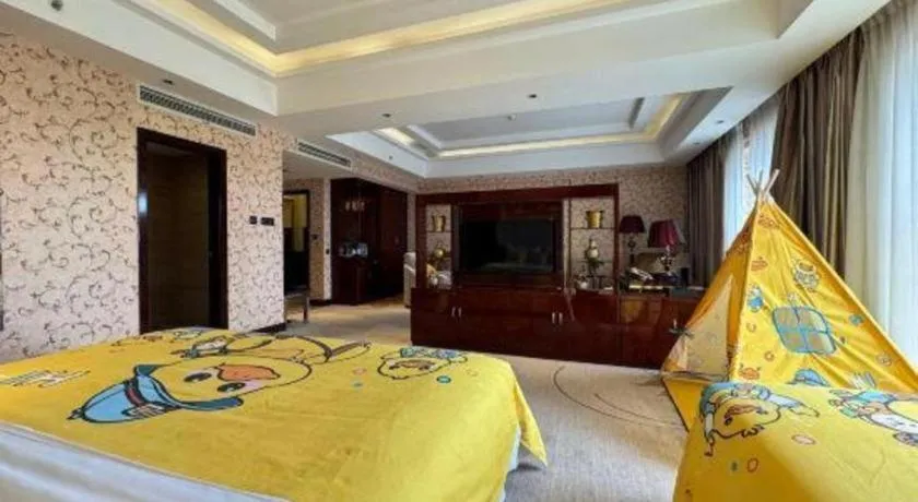 Bed in Xin Sheng Da Hong Sheng International Hotel