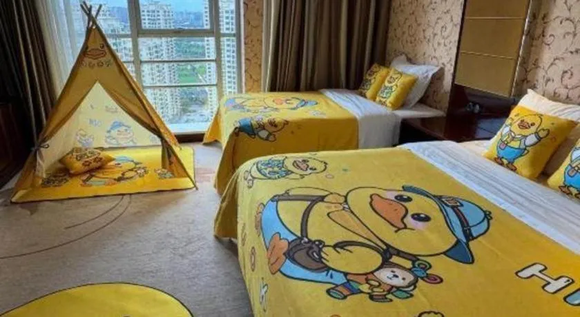 Bed in Xin Sheng Da Hong Sheng International Hotel