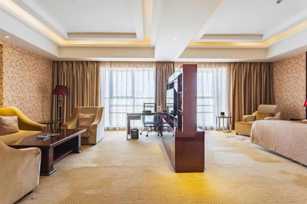 Bed in Xin Sheng Da Hong Sheng International Hotel