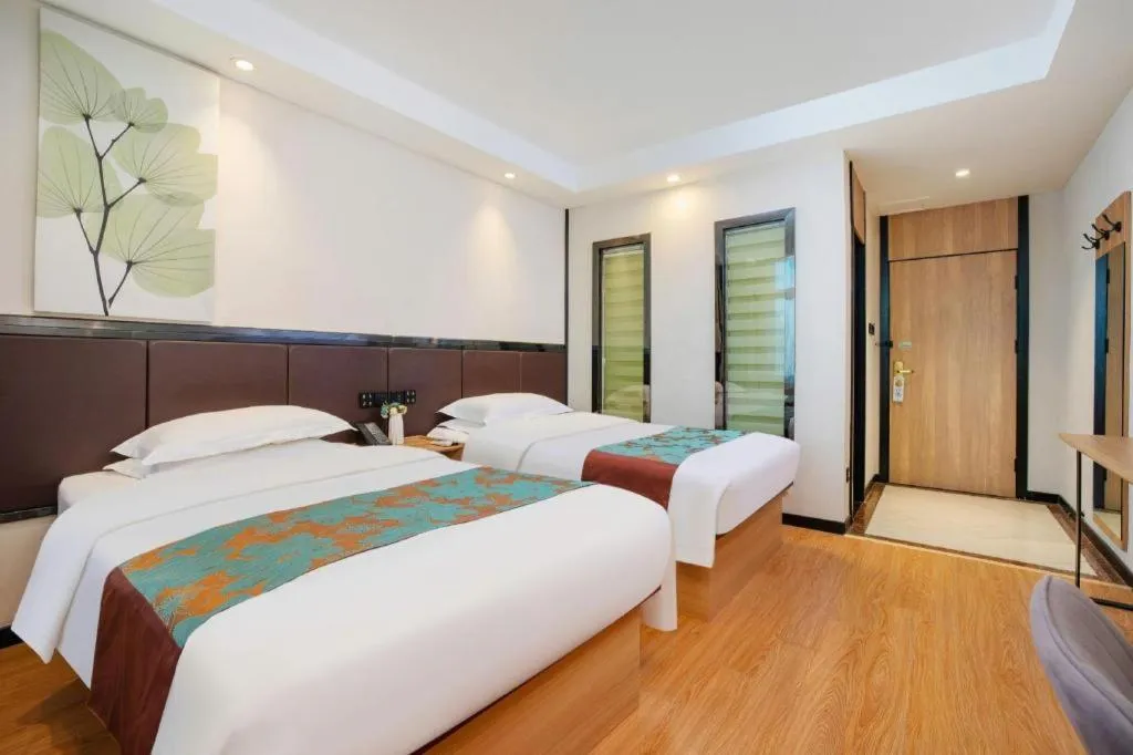 Bed in GreenTree Inn Puyang Pushang Huanghe Road