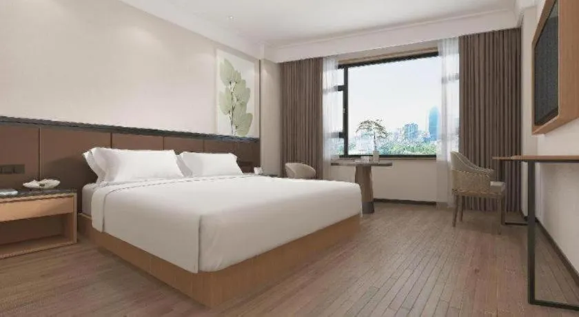 Bed in GreenTree Inn Puyang Pushang Huanghe Road