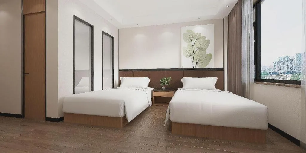 Bed in GreenTree Inn Puyang Pushang Huanghe Road