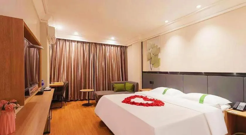 Bed in GreenTree Inn Puyang Pushang Huanghe Road