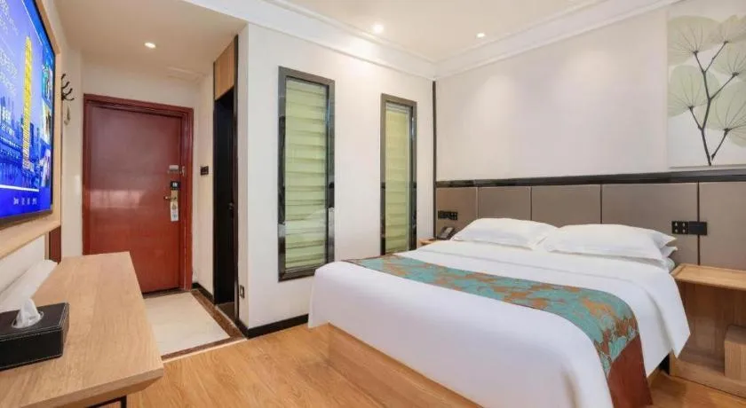 Bed in GreenTree Inn Puyang Pushang Huanghe Road