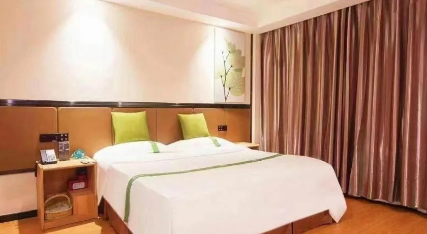 Bed in GreenTree Inn Puyang Pushang Huanghe Road