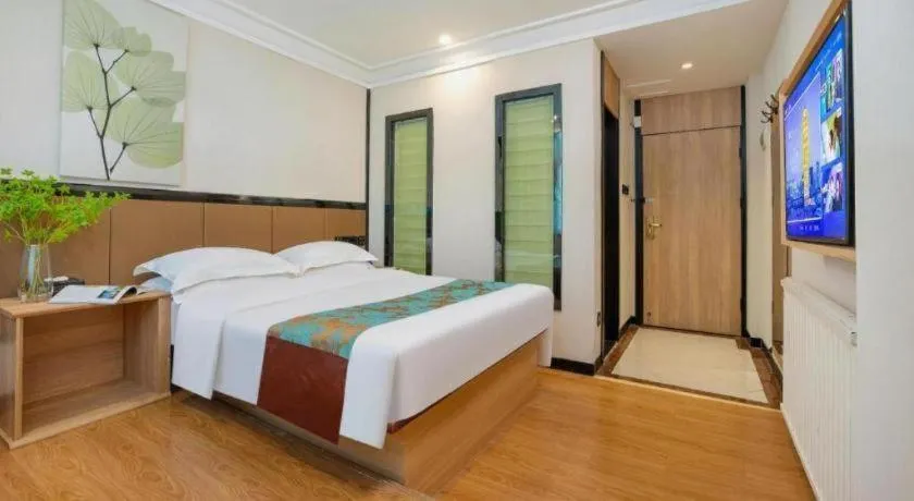 Bed in GreenTree Inn Puyang Pushang Huanghe Road