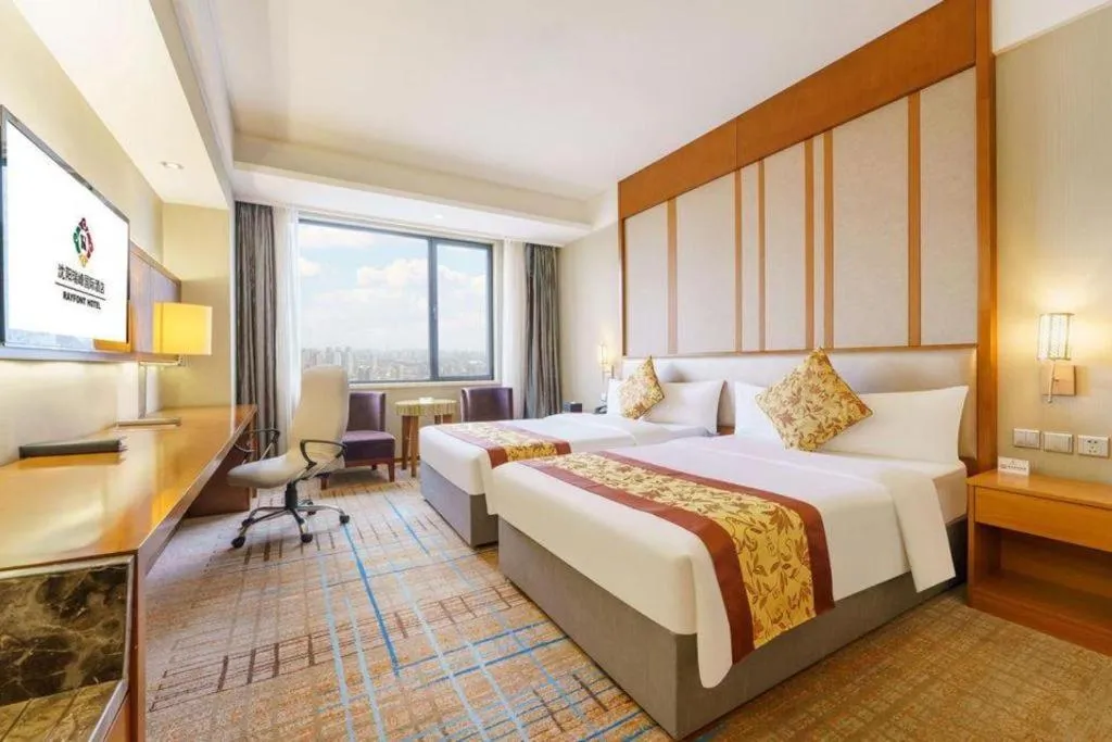 Bed in Shenyang Rayfont International Hotel
