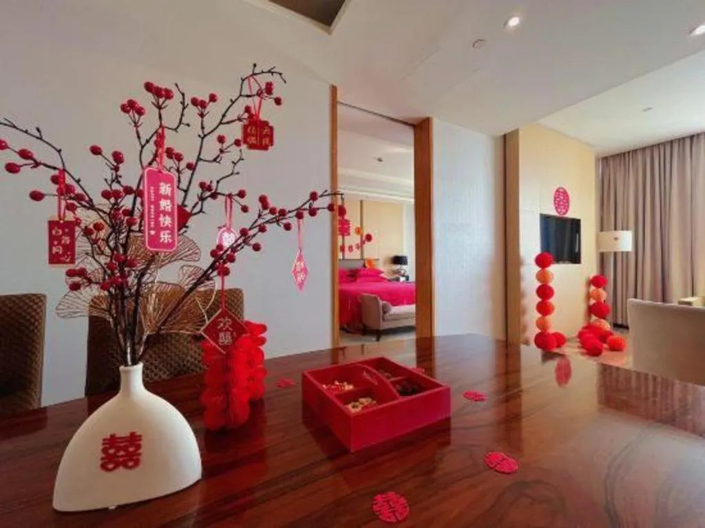 Bed in Grand Parkray Hangzhou Hotel