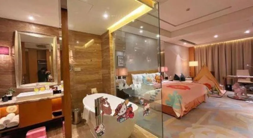 Bed in Grand Parkray Hangzhou Hotel