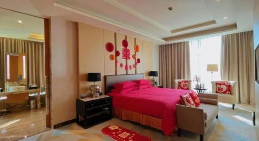 Bed in Grand Parkray Hangzhou Hotel