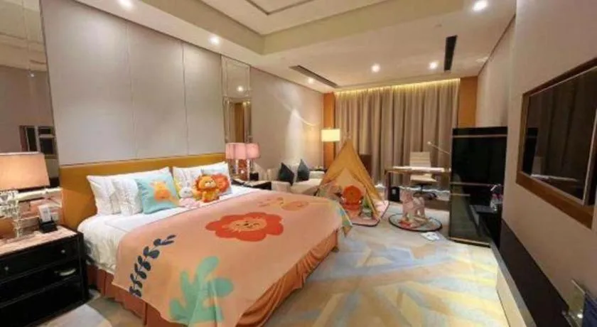 Bed in Grand Parkray Hangzhou Hotel