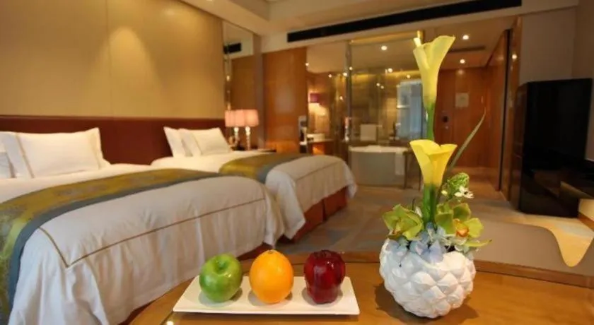 Bed in Grand Parkray Hangzhou Hotel