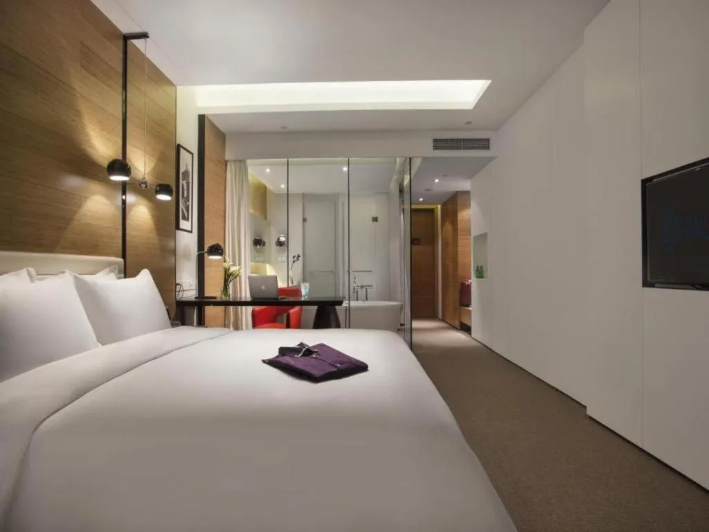 Bed in Himalayas Qingdao Hotel