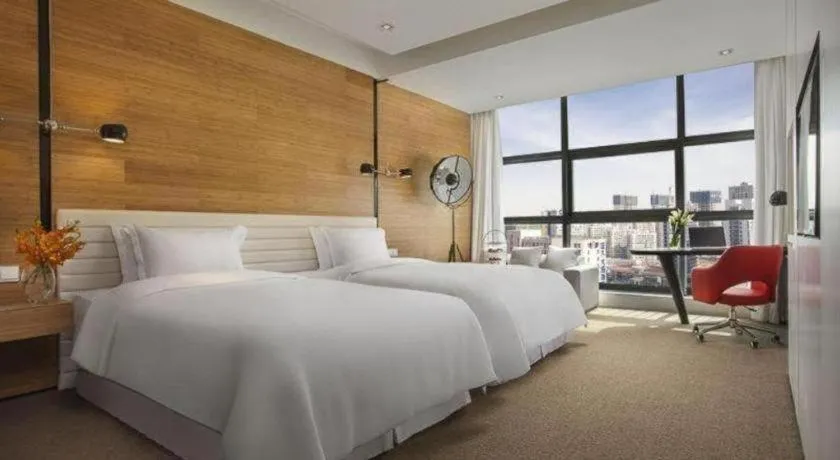 Bed in Himalayas Qingdao Hotel