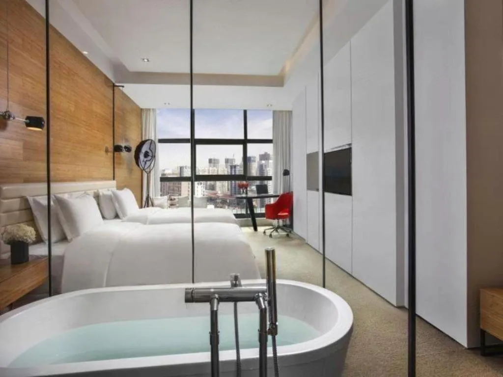 Bed in Himalayas Qingdao Hotel