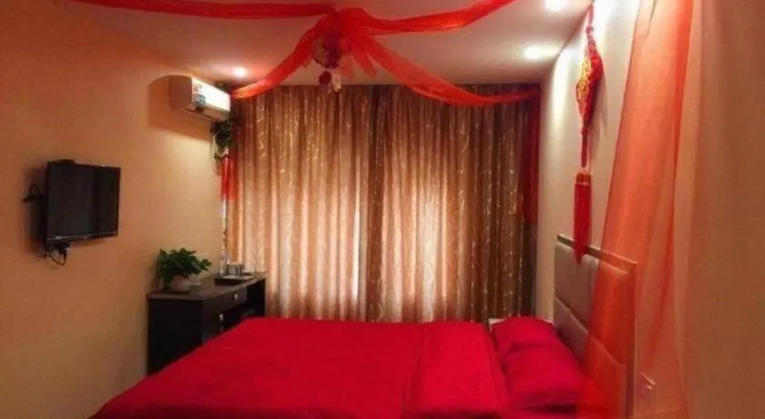 Bed in GreenTree Inn Huaian Lianshui Jindi International Garden Business Hotel