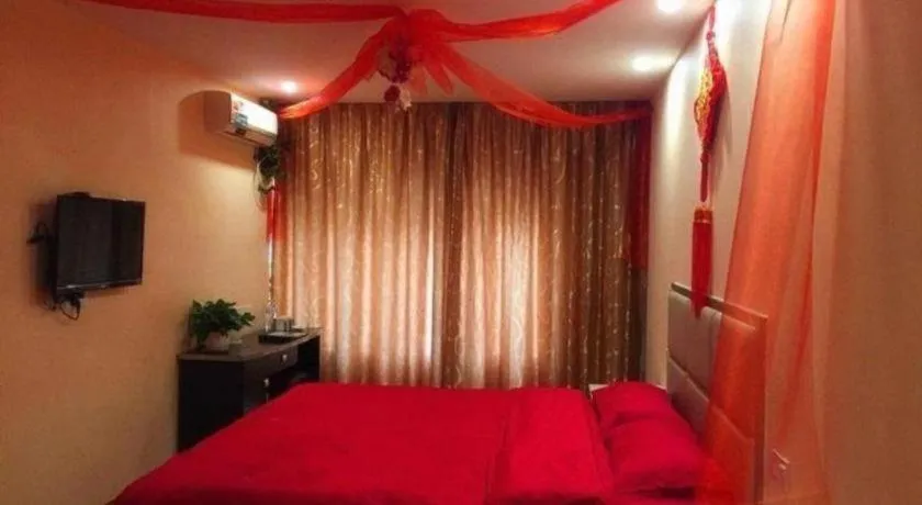 Bed in GreenTree Inn Huaian Lianshui Jindi International Garden Business Hotel