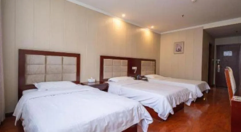 Bed in GreenTree Inn Wuxi Changjiang North Road Jincheng Road Express Hotel