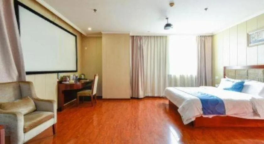 Bed in GreenTree Inn Wuxi Changjiang North Road Jincheng Road Express Hotel