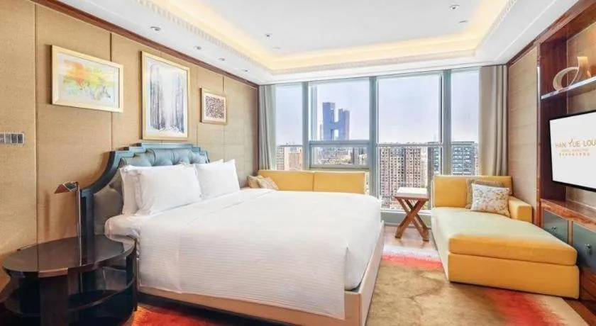 Bed in Han Yue Lou Hotel Nanjing