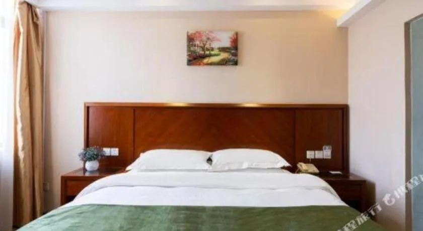 Bed in GreenTree Inn Shanghai Caohejing Development Zone Songjiang Park Jiuxin Road Business Hotel