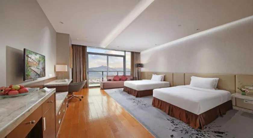 Bed in Fliport Hotel Zhangzhou Yuanshan