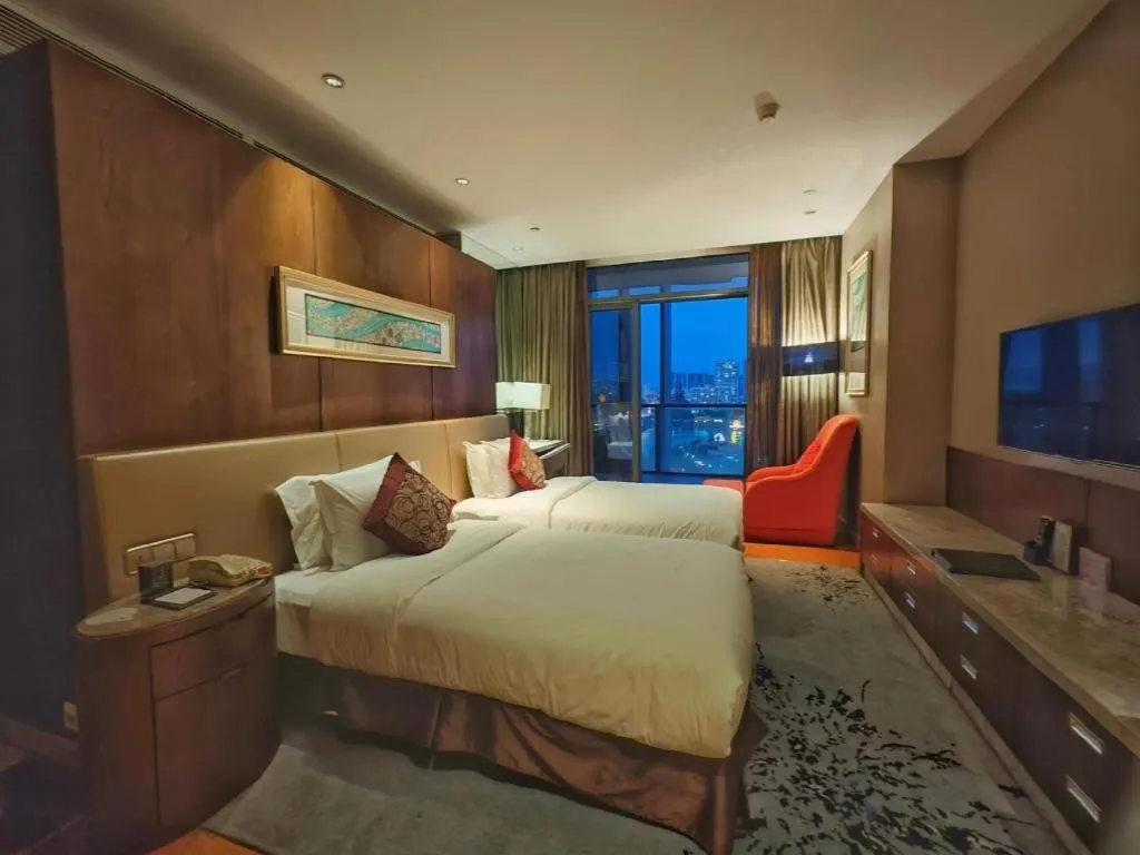 Bed in Fliport Hotel Zhangzhou Yuanshan